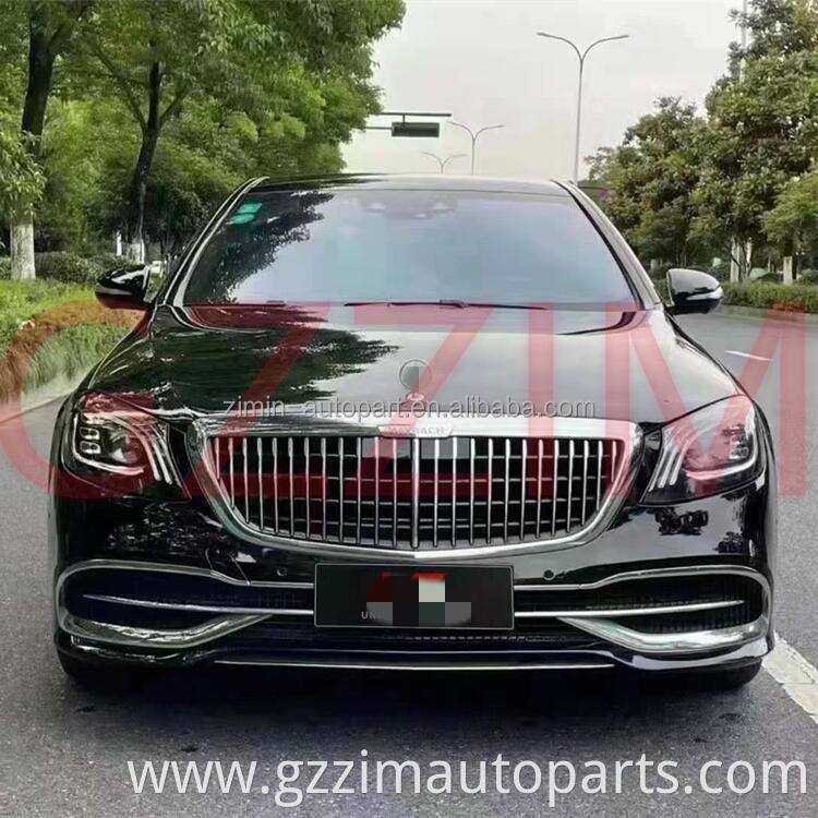 Front & Rear Bumper Grille Hood Body Kits Upgrade Parts For W221 Upgrade To W222 Mayb*ch Bodykit